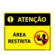 Placa Área Restrita