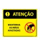 Placa Atenção Mantenha As Mãos Afastadas