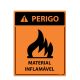 Placa Perigo Inflamável 