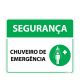 Placa Segurança Chuveiro De Emergência