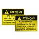 Placa Atenção Não Distraia o Porteiro