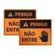 Placa Perigo Não Entre