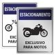 Placa de Estacionamento para Motos