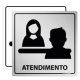 Placa de Atendimento