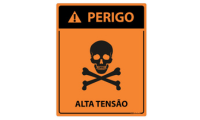 Placa Perigo Alta Tensão