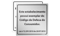 Placa Código de Defesa do Consumidor