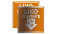 Placa Lixo Solvente