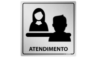 Placa de Atendimento