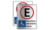 Placa Estacionamento Exclusivo para Deficientes