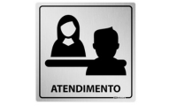 Placa de Atendimento