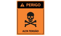 Placa Perigo Alta Tensão