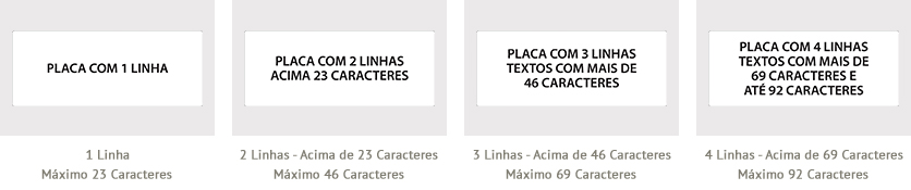 Placas de Identificação Personalizadas com Logotipo