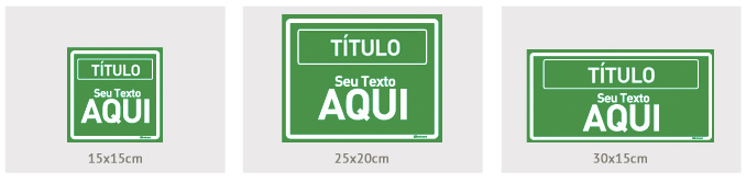 Placa Personalizada em PVC Fotoluminescente